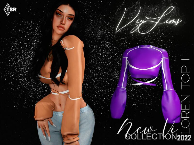 NEW VI Collection – Loren TOP Sims 4 CC