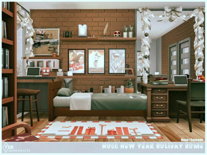 sims 4 cc new year holiday home no cc by moniamay72 6