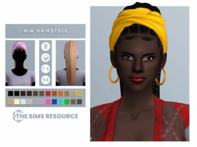 NIA Hairstyle Sims 4 CC