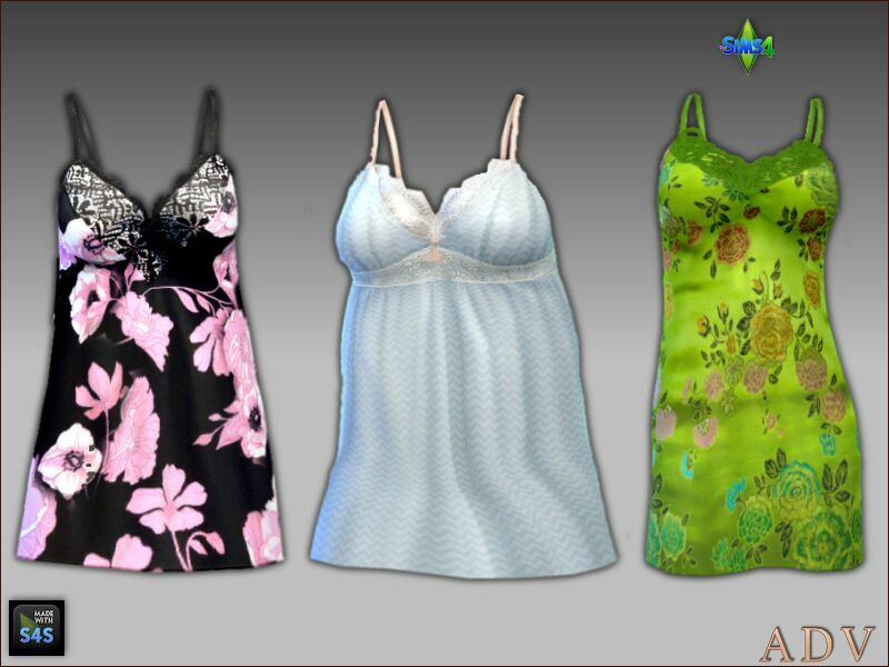 sims 4 cc nightdresses and shoes for adults 3