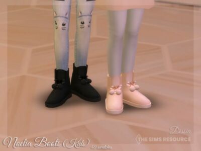 Noelia Boots (Kids) By Dissia Sims 4 CC