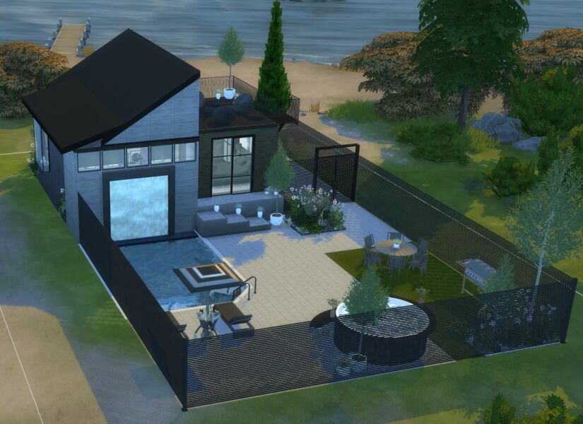 sims 4 cc nomad modern home 2