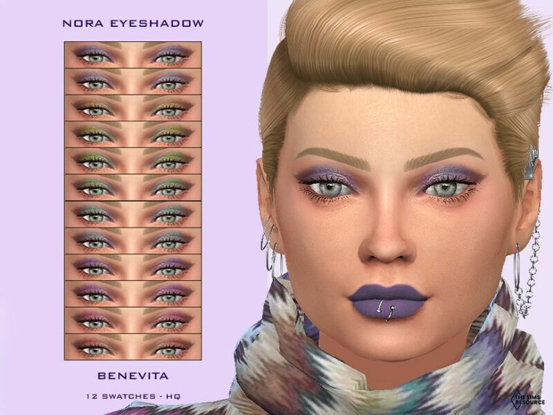 Nora Eyeshadow [HQ] By Benevita Sims 4 CC