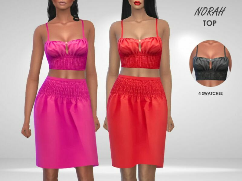 Norah TOP By Puresim Sims 4 CC