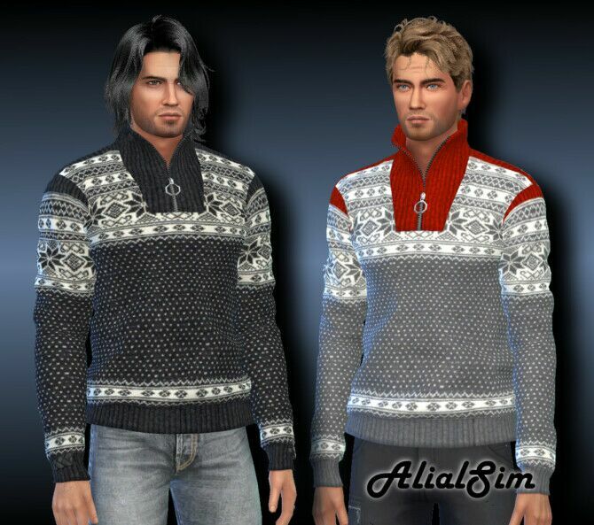 Nordlys Wool Sweater Sims 4 CC