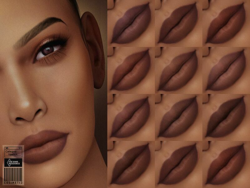 Nude Lipstick | N53 By Cosimetic Sims 4 CC