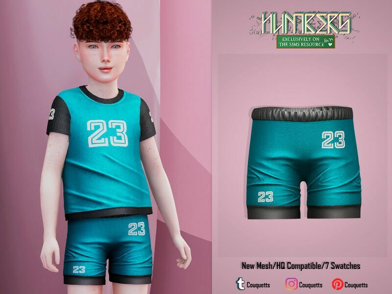 Numbers Child Pants Sims 4 CC