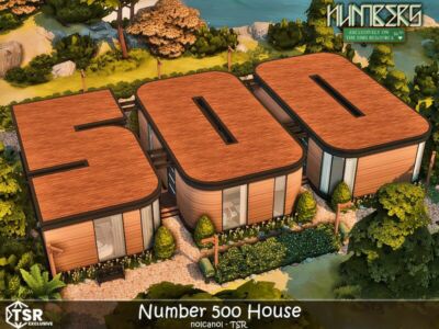 Numbers – Number 500 House NO CC Sims 4 CC