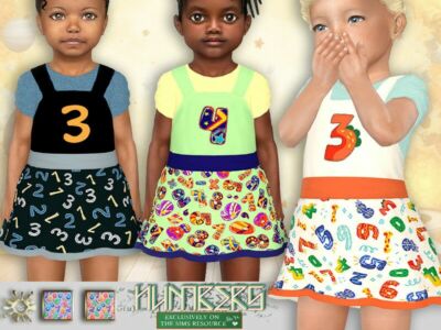 Numbers Pinafore Sims 4 CC