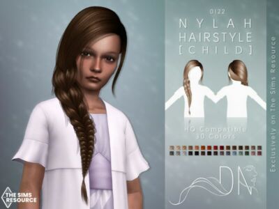 Nylah Hairstyle [Child] By Darknightt Sims 4 CC