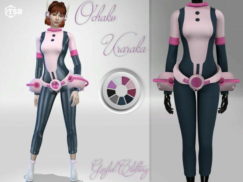 Ochako Uraraka By Garfiel Sims 4 CC