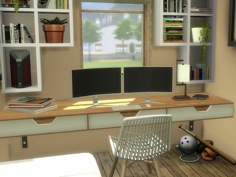 sims 4 cc office 5 by lotsbymanal 2