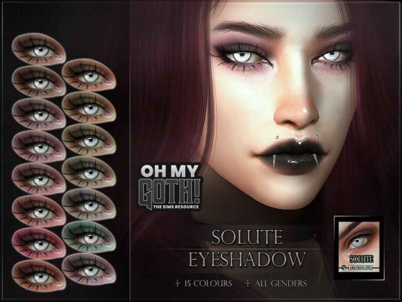 OH MY Goth – Solute Eyeshadow By Remussirion Sims 4 CC