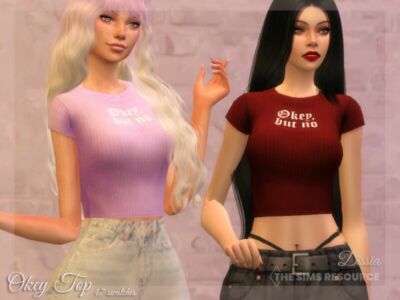 Okey TOP By Dissia Sims 4 CC