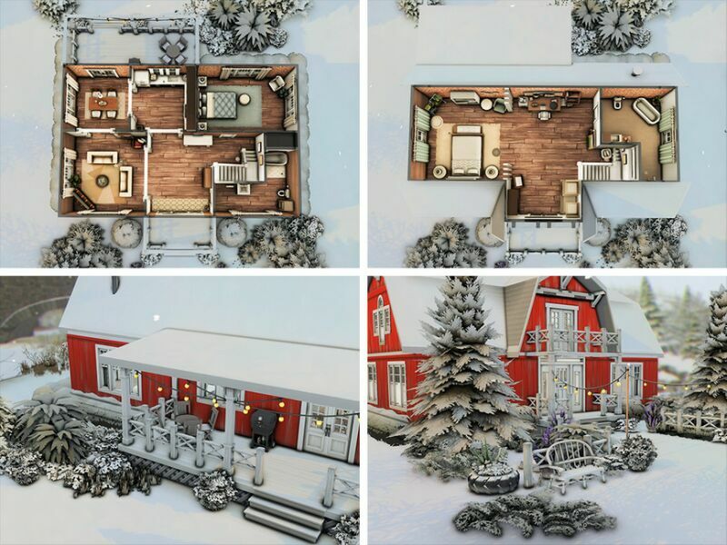 sims 4 cc old red barn no cc by xogerardine 5