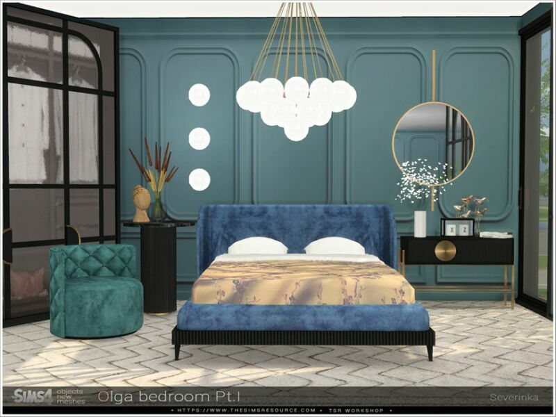 sims 4 cc olga bedroom pt i by severinka 4