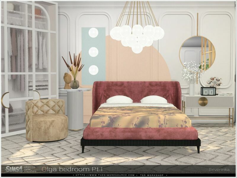 sims 4 cc olga bedroom pt i by severinka 5