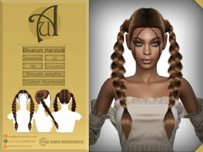 Olivarum – Hairstyle By Aurummusik Sims 4 CC