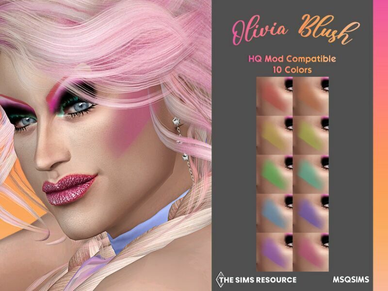 Olivia Blush By Msqsims Sims 4 CC