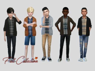 Omri Ribbed Sweater Boys By Mclaynesims Sims 4 CC