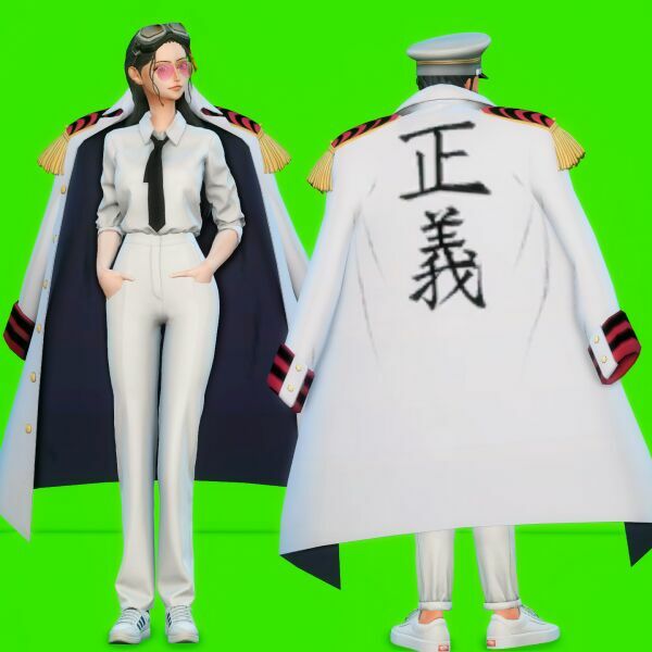 [ONE Piece]Marine Coat CC By Monosims Sims 4 CC