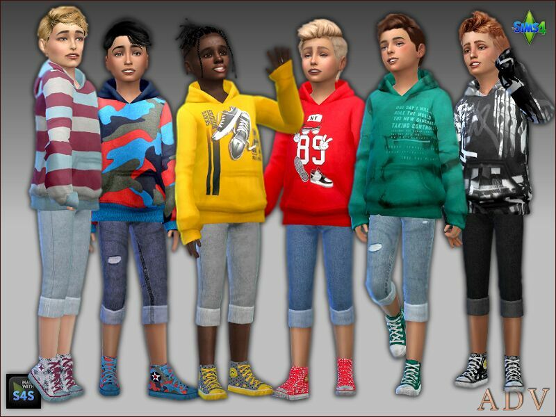 Outfits For Boys Sims 4 CC