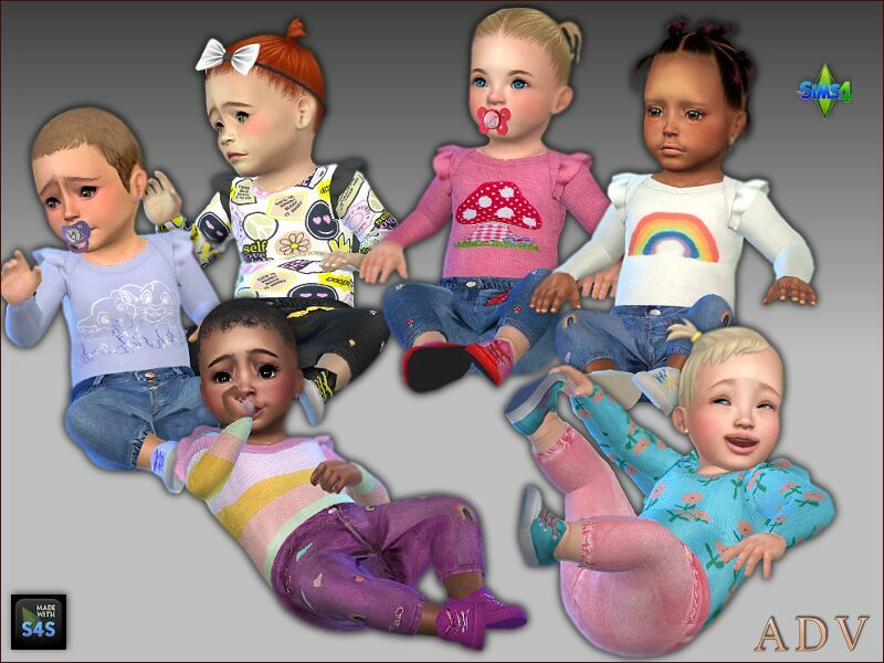 Outfits FOT Infant Girls Sims 4 CC