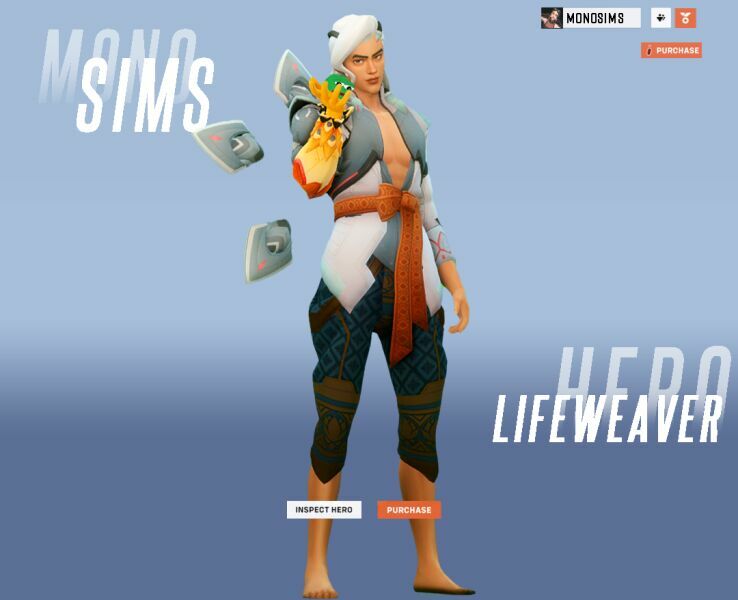 sims 4 cc overwatch2lifeweaver sims by monosims 2