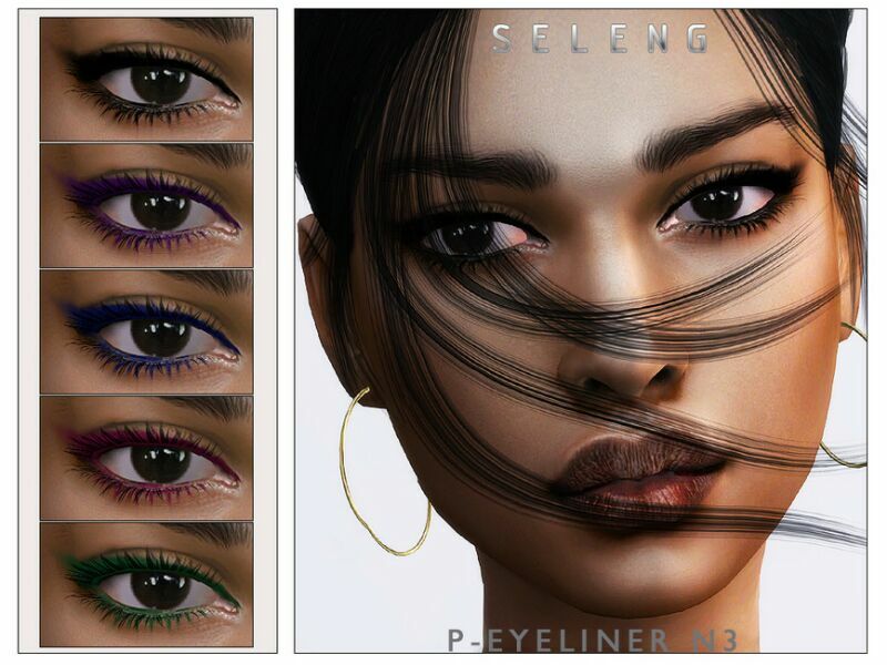 P-Eyeliner N3 [Patreon] By Seleng Sims 4 CC