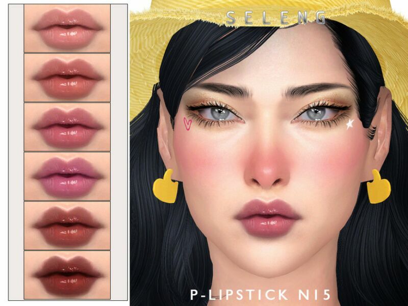 P-Lipstick N15 [Patreon] By Seleng Sims 4 CC