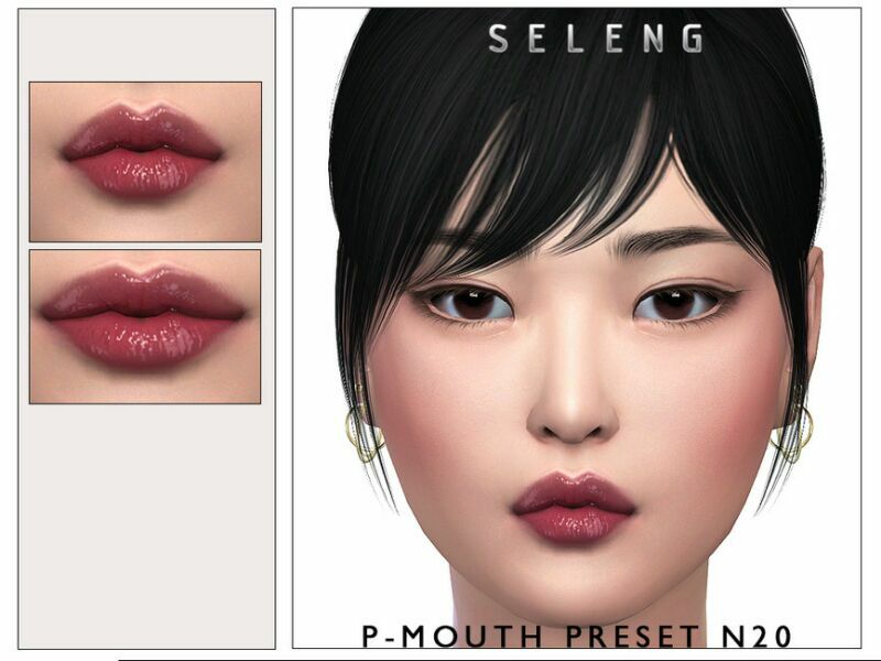 P-Mouth Preset N20 [Patreon] By Seleng Sims 4 CC