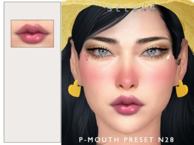 P-Mouth Preset N28 [Patreon] By Seleng Sims 4 CC