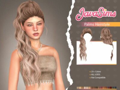 Palms (Hairstyle) By Javasims Sims 4 CC