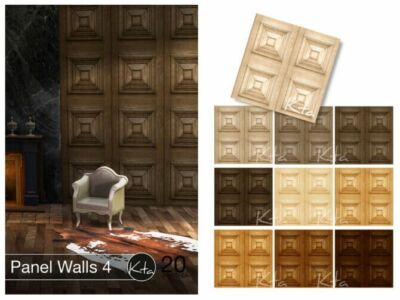 Panel Walls 4 By Ktasims Sims 4 CC