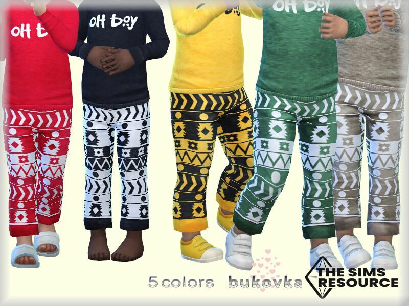 Pants OH BOY By Bukovka Sims 4 CC