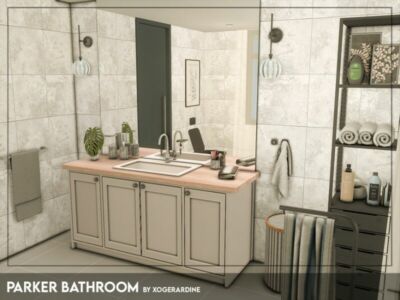 Parker Bathroom (TSR Only CC) By Xogerardine Sims 4 CC