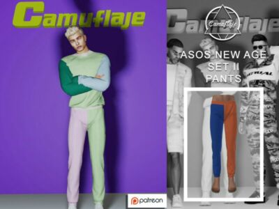 Asos NEW AGE Collection – SET II (Pants) By Camuflaje Sims 4 CC