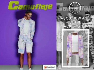 [Patreon] Asos NEW AGE Collection – SET III (Jacket) By Camuflaje Sims 4 CC