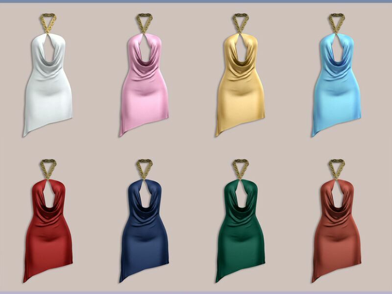 sims 4 cc patreon belaloallure betty silk dress by belal1997 2