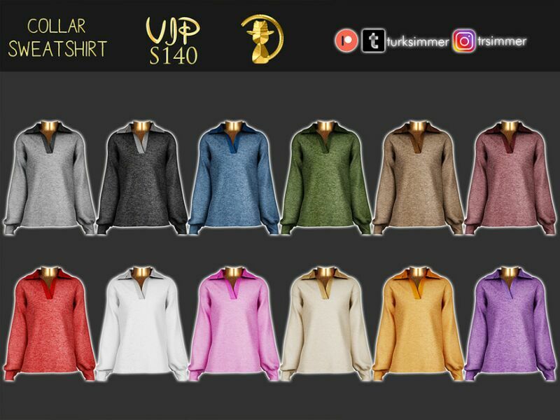 sims 4 cc patreon early access collar sweatshirt s140 by turksimmer 2