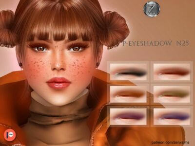 Patreon – (Early Access) Eyeshadow N25 By Zenx Sims 4 CC