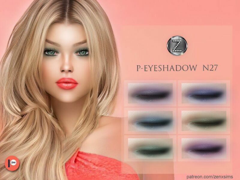 Patreon – (Early Access) Eyeshadow N27 By Zenx Sims 4 CC