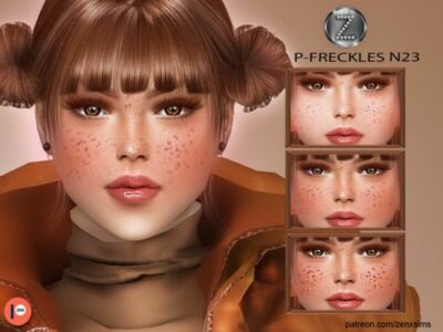 Patreon – (Early Access) Freckles N23 By Zenx Sims 4 CC