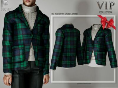 [Patreon] (Early Access) MAN Outfit (Jacket+Jumper) P83 By Busra-Tr Sims 4 CC