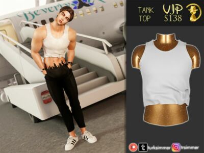 [Patreon] (Early Access) Tank TOP S138 By Turksimmer Sims 4 CC