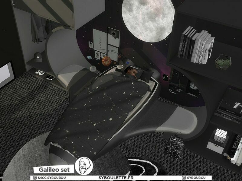 sims 4 cc patreon early release galileo set part 1 kid bedroom by syboubou 4