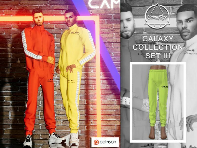 [Patreon] Galaxy Collection – SET III (Sweatpants) By Camuflaje Sims 4 CC