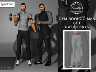 [Patreon] GYM Boohoo MAN – Sweatpants By Camuflaje Sims 4 CC