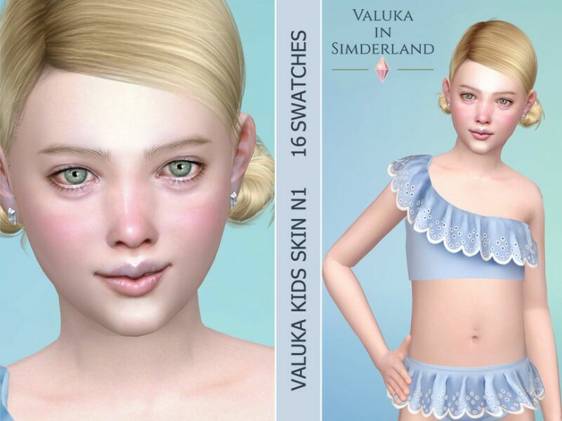 [Patreon] Kids Painted Skin N1 By Valuka Sims 4 CC