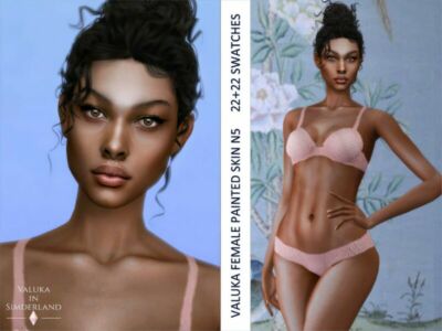 [Patreon] Valuka – Female Painted Skin N5B By Valuka Sims 4 CC